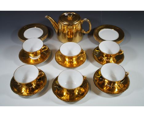 Royal Worcester gold lustre tea wares