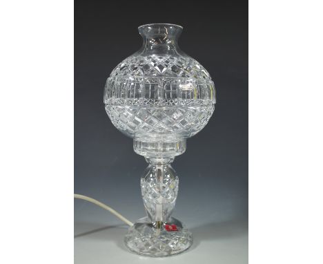 A Cavan crystal table lamp