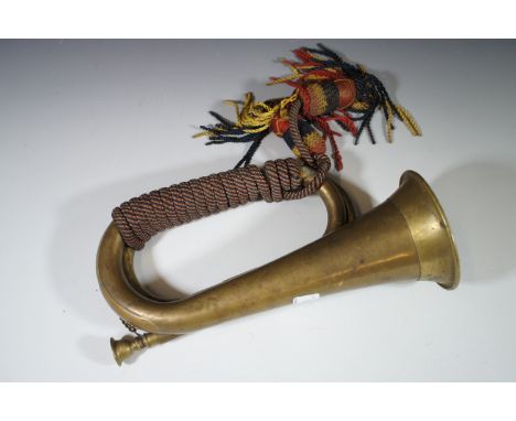 A brass bugle