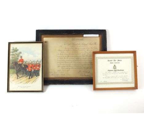 A warrant for the appointment of Arthur Ernest Buskell of the 1st/8th Middlesex Regiment to Warrant Officer Class II, dated 2