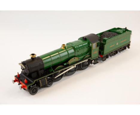 A Lionel O Gauge 3-rail electric Great Western Hall Class 4-6-0 Tender Locomotive "Kinlet Hall", number 4936. In lined green 