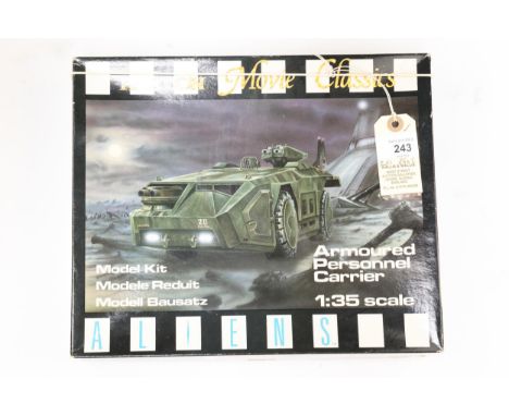 Halcyon Movie Classics kits. Armoured Personnel Carrier 1:35 scale from the second movie Aliens, (kit dated 1987). Unmade wit