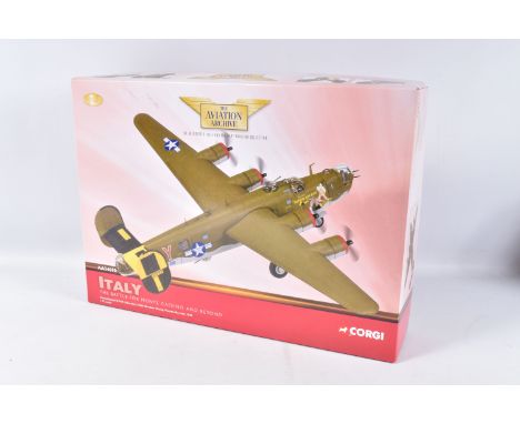 A BOXED CORGI BATTLE FOR MONTE CONSOLIDATED B-24H LIBERATOR SCALE 1:72 MODEL AIRCRAFT, numbered AA34010, painted in green and