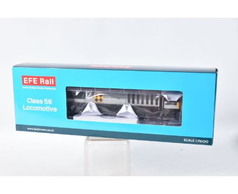 A BOXED EFE RAIL/BACHMANN OO GAUGE CLASS 58 LOCOMOTIVE, High Marnham Power Station' No.58 018, B.R. Railfreight Coal grey liv