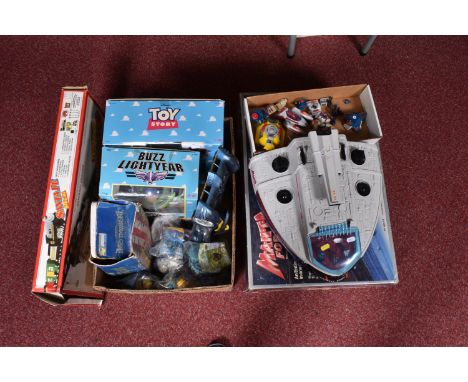 A COLLECTION OF ASSORTED TOYS, to include boxed Bluebird Toys Manta ForceSpace Battle Force Ship and accessories, No.87002, t