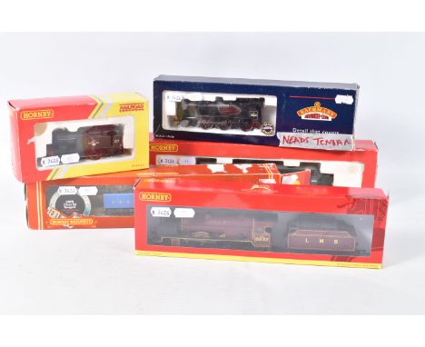 FIVE BOXED OO GAUGE LOCOMOTIVES Hornby A4 class 'Seagull' No.4902, L.N.E.R. blue livery (R372), Hornby RailRoad 'Patriot' cla