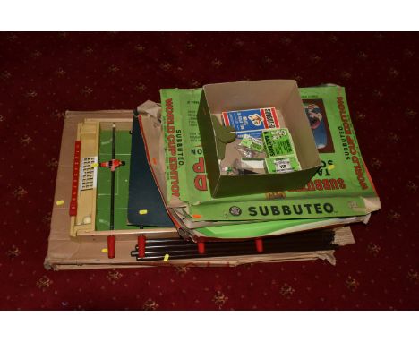 A BOXED SUBBUTEO WORLD CUP EDITION SET, incomplete but does include Jules Rimet Trophy, majority of the three teams (some are