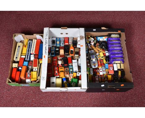 A QUANTITY OF UNBOXED AND ASSORTED PLAYWORN DIECAST VEHICLES, to include Corgi Toys Chitty Chitty Bang Bang Car, No.266, Ford