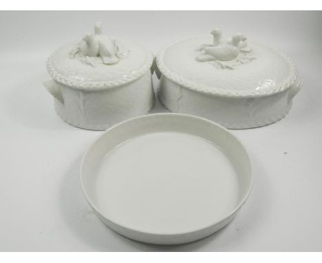 Various 20thC Royal Worcester Gourmet oven china earthenware, comprising of a lidded circular tureen, oval serving dish 29cm 