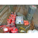 1x Stillage of Tools, Helmets, Fire ext, Torches ete