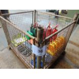 1 x Stillage of CES Equipment fire Extinguishers, Ratchet Straps Lights, Fuel Can etc