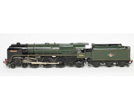 Fine Scale 7mm Model of B.R. Britannia Class locomotive "Solway Firth" finished in B.R. lined green, 70049 to cab (whilst the