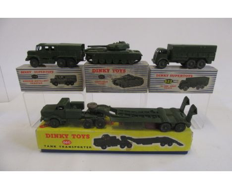 660 Tank Transporter, 622 10 Ton Army Truck, 651 Centurion Tank, 689 Medium Artillery Tractor, all F-G, boxes F-G (4) (Est. p