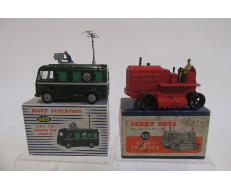 968 BBC TV Roving Eye Vehicle, G, box G, 563 Heavy Tractor (tracks perished), F-G, box F (2) (Est. plus 21% premium inc. VAT)