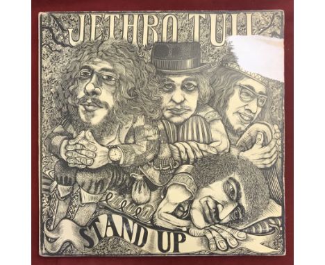 Jethro Tull 'Stand Up' Vinyl LP. Rare original 1969 French pressing. Gatefold sleeve with 'pop-up' figures. First Island oran