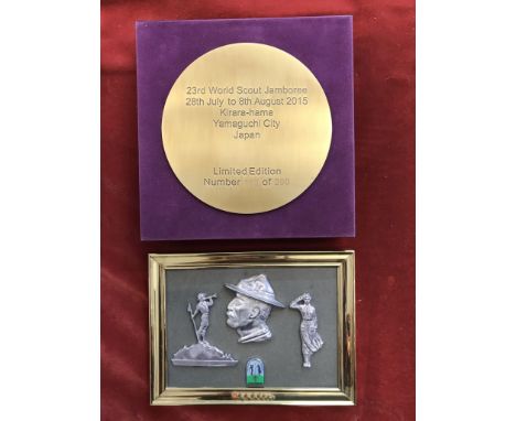 Scouting memorabilia, Scouting Casting of Baden Powell. A scout and guide made at the 2011 World Scout Jamboree in Sweden and