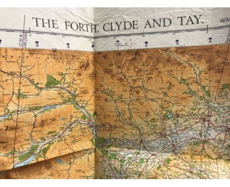 British Military Map of  The Fourth Clyde and Tay War Office Fourth Edition produced by Ordnance Survey for the Ministry of D