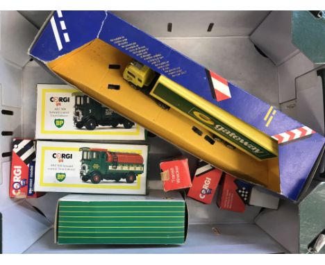 Corgi (Boxed) BP 5 ton Cabover, BP, Potters, BP - Schweppes and small boxed (red 4) and one white, Landrover, Jaguar XJ40 etc