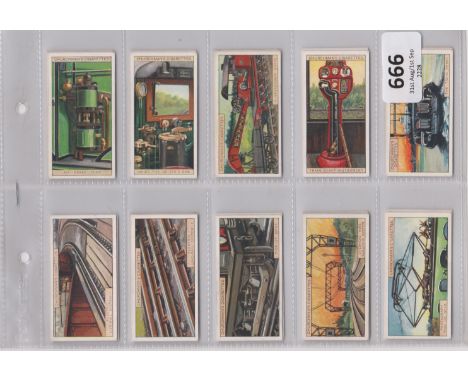 W A &amp; R S Churchman Railway Working 2nd Series 1927 set 25/25 VG cigarette cards