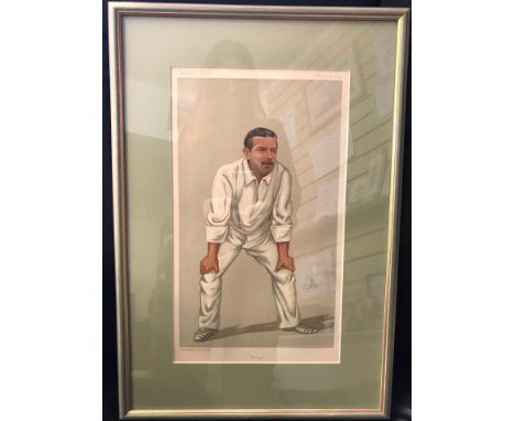 Vanity Fair Lithograph Nielsen Hornby "Monkey" by Stuff. Framed and glazed. Buyer collects
