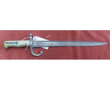 German/French Chassepot M1866 Yangatan Bayonet made by Kirschbaum &amp; Bremshey, the blade length has been shortened, possib