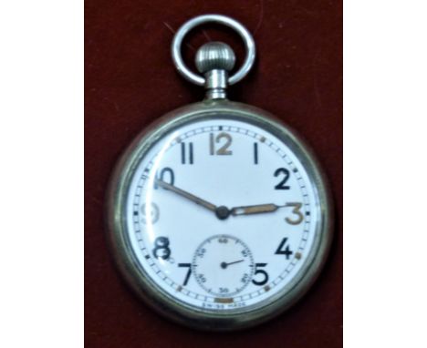 British WWII Pocket Watch, G.S.T.P. 267829 (G.S.T.P. stands for General Service Trade Pattern) as used by Officers of the Arm