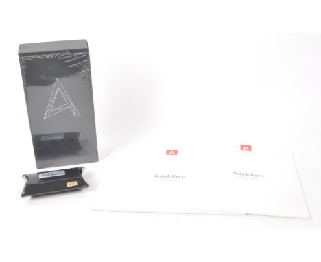 Astell &amp; Kern - 2015 AK100 II portable music player in smoky blue. With a 3.31" touch screen display, aluminum body, and 