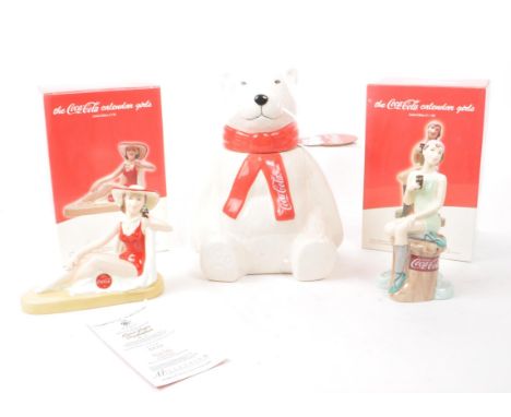 Coca-Cola - A collection of vintage Coca Cola ceramic figures. The collection to include two limited edition Royal Doulton fo