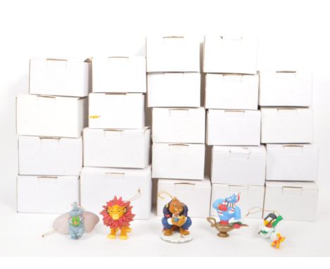 Disney - Grolier - A large collection of vintage 1990s Christmas tree ornaments, of various characters from Disney movies. Ex