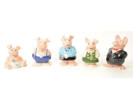 Wade - Natwest - A full collection of 20th century 1980s Wade for Natwest ceramic piggy banks. The collection to include all 