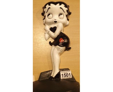 Betty Boop doorstop, H: 35 cm. P&amp;P Group 2 (£18+VAT for the first lot and £3+VAT for subsequent lots) 