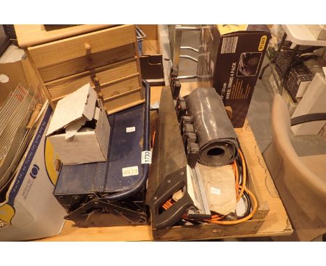 Cantilever toolbox with contents and a further box with drill, extension leads etc. Not available for in-house P&amp;P, conta