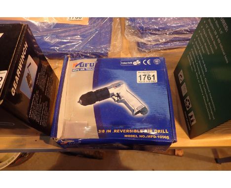 New Wufu 3/8 inch reversible air drill. P&amp;P Group 1 (£14+VAT for the first lot and £1+VAT for subsequent lots) 
