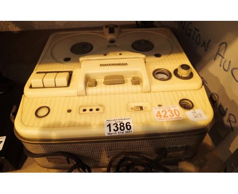 Telefunken retro reel to reel tape recorder. Not available for in-house P&amp;P, contact Paul O'Hea at Mailboxes on 01925 659