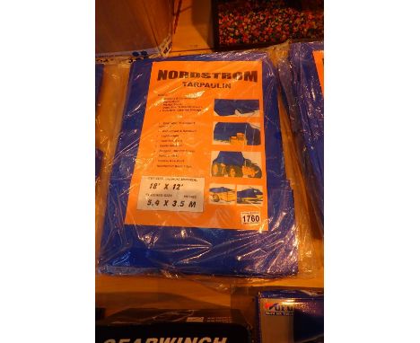 5.4 x 3.5m Nordstrom tarpaulin. P&amp;P Group 1 (£14+VAT for the first lot and £1+VAT for subsequent lots)