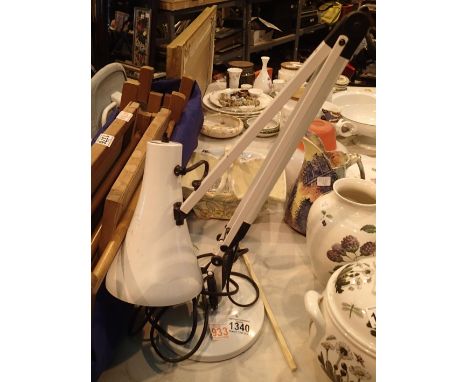Modern anglepoise type lamp. Not available for in-house P&amp;P, contact Paul O'Hea at Mailboxes on 01925 659133 