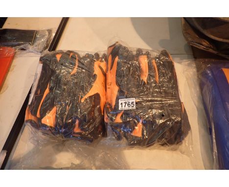 Two packs of workman gloves. P&amp;P Group 1 (£14+VAT for the first lot and £1+VAT for subsequent lots) 