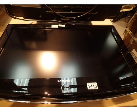 Samsung LEZER87BD 26'' flat screen TV, lacking stand, with wall mounting bracket.  Not available for in-house P&amp;P, contac