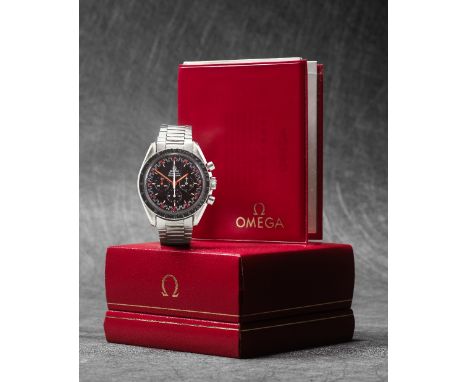 Omega. A rare and important stainless steel manual wind chronograph bracelet watchModel: Speedmaster Professional 'Racing Dia