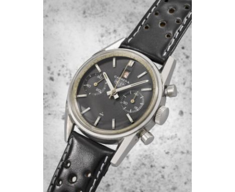 Heuer. A fine and rare stainless steel manual wind chronograph wristwatchModel: CarreraReference: 3147N 'Dato 12'Date: Circa 