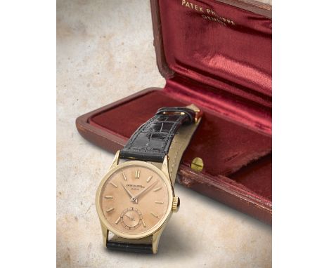 Patek Philippe. A fine 18K rose gold 'pink on pink' manual wind wristwatchModel: CalatravaReference: 96Date: Sold 6th Novembe