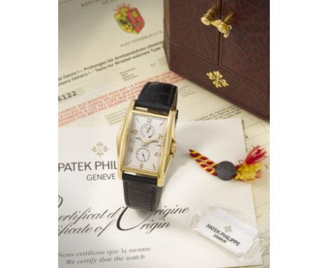Patek Philippe. A fine and rare Limited Edition 18K gold manual wind wristwatch with 10 day power reserve made to commemorate