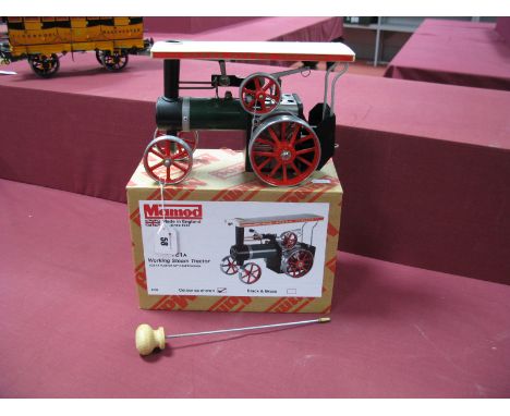 Mamod Ref TEI9 Live Steam Traction Engine, lightly steamed, very good, plus boxed with accessories and fuel tablets.