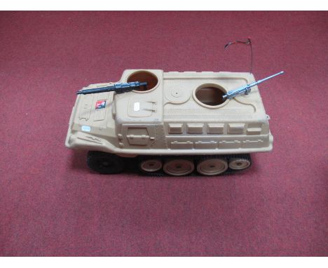 A Cherilea 'Action Man' Style Half Track, in desert colours, tracks intact, playworn.