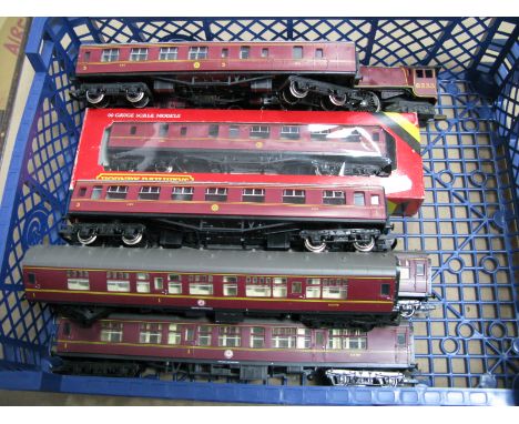 Hornby "OO" Gauge/4mm Duchess Class 4-6-2 Steam Locomotive and Six Wheel Tender, L.M.S maroon R/No. 6233 - unboxed, overall g