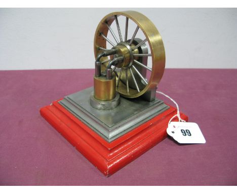 An Engineered "Elbow" Engine, based on a mechanism known as a Hobsons Joint - powered by either steam or air, connected to a 