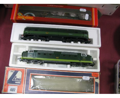Two "OO" Gauge/4mm Co-Co Diesel Locomotives, BR Green - Boxed, Hornby Ref R328 "Mammoth" Class 47 R/No D1670, very good, fair