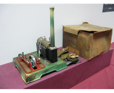 A Marklin Ref 4095/5 Circa 1930's Live Steam Horizontal Steam Plant, boiler 140 x 50mm with sight glass, whistle, etc, connec