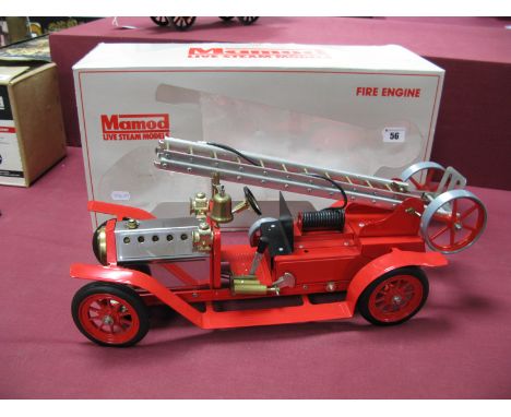 Mamod Ref FE1 Live Steam Fire Engine, very good plus, boxed condition - appears test steamed only - missing accessories.