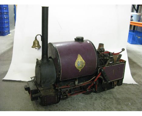 A Five Inch Gauge Live Steam Example of an 0-4-0 Saddle Tank Steam Locomotive, similar to the Maxitrak Quarry Hunslet "Alice"